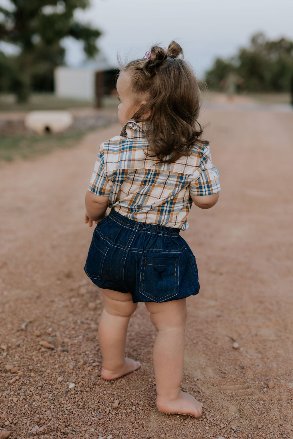 "Harley" Denim Baby Bloomers-Little Windmill Clothing Co