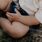 "Monica" Denim Baby Bloomers With Check Tie-Little Windmill Clothing Co