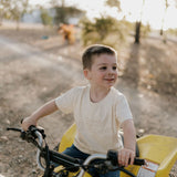 LIMITED EDITION Embroidered Tee - Kids - CREAM-Little Windmill Clothing Co
