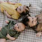 "Larrisa Baby" Butter Yellow Polo Romper-Little Windmill Clothing Co