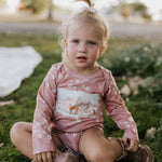 Filly floral jumpsuit collar and button detail close-up showing quality floral cotton construction