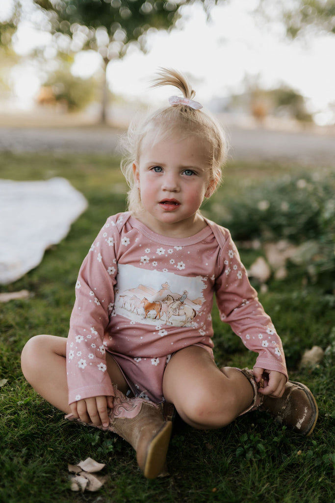 "Filly" Floral Cotton Jumpsuit-Little Windmill Clothing Co