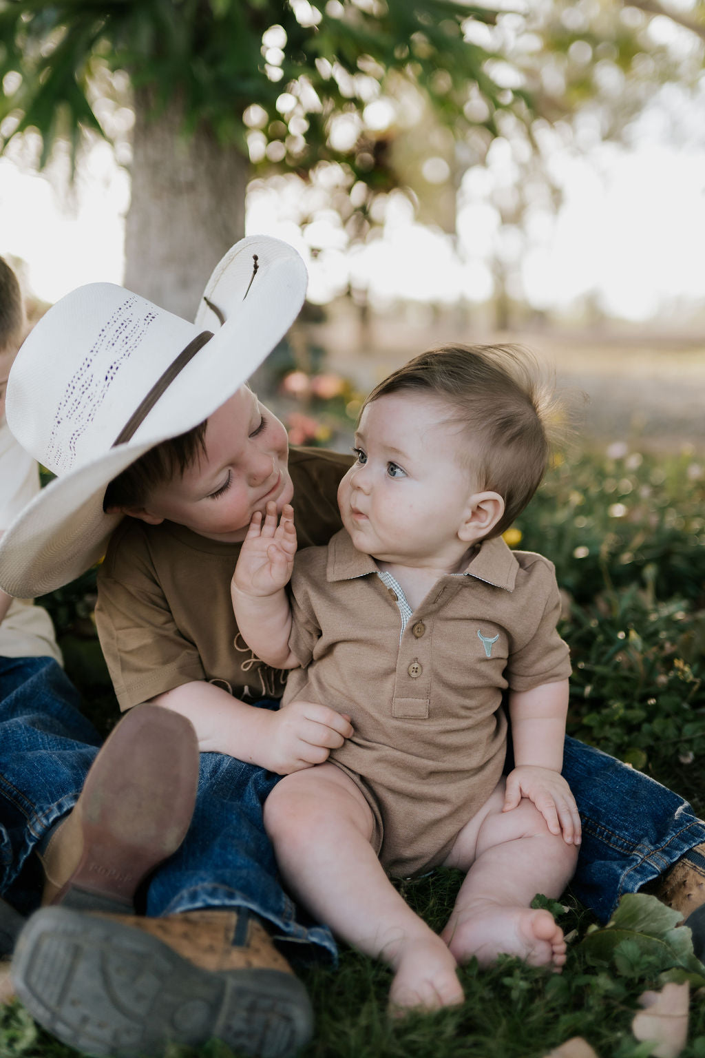 "Clayton" Caramel Boy's Polo-Little Windmill Clothing Co