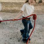 LIMITED EDITION embroidered kids tee cream flat lay showing full design and classic cream