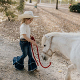 LW Dark Wash Bell Bottom Flare Jeans worn showing chic dark wash bell bottom flare style