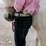 Little Windmill unisex bootcut jeans back view showing relaxed fit and quality denim