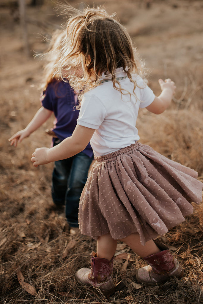 "Lainey" Mauve Horse Girl Multi Layer Tutu-Little Windmill Clothing Co