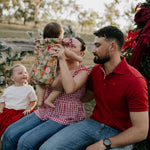 "Carl" Deep Red Men's Polo-Little Windmill Clothing Co