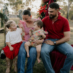 "Carl" Deep Red Men's Polo-Little Windmill Clothing Co