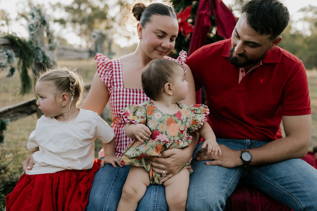 "Carl" Deep Red Men's Polo-Little Windmill Clothing Co
