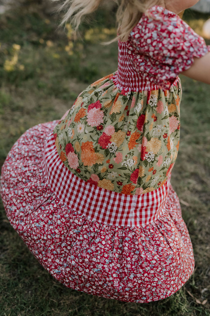 "Albie" Deep Red Short Sleeve Shirt-Little Windmill Clothing Co