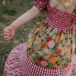 "Penelope" Block Twirl Dress-Little Windmill Clothing Co