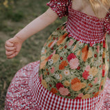 "Penelope" Block Twirl Dress-Little Windmill Clothing Co