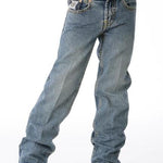 Cinch toddler kids stone wash slim fit adjustable waistband jeans