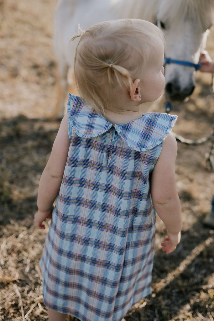 "Maddison" Country Checked Dress-Little Windmill Clothing Co