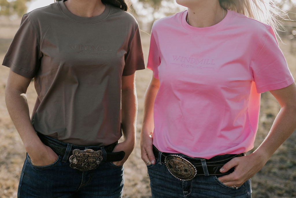 WC Ladies Tee - Dust-Little Windmill Clothing Co