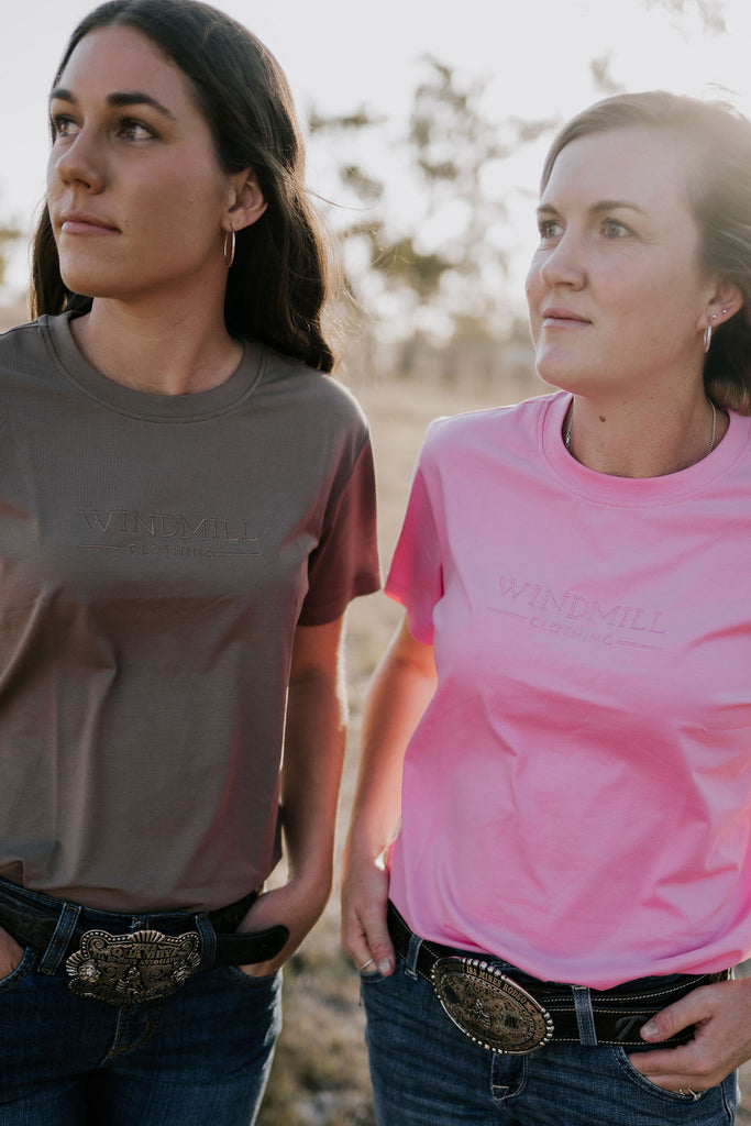 WC Ladies Tee - Dust-Little Windmill Clothing Co