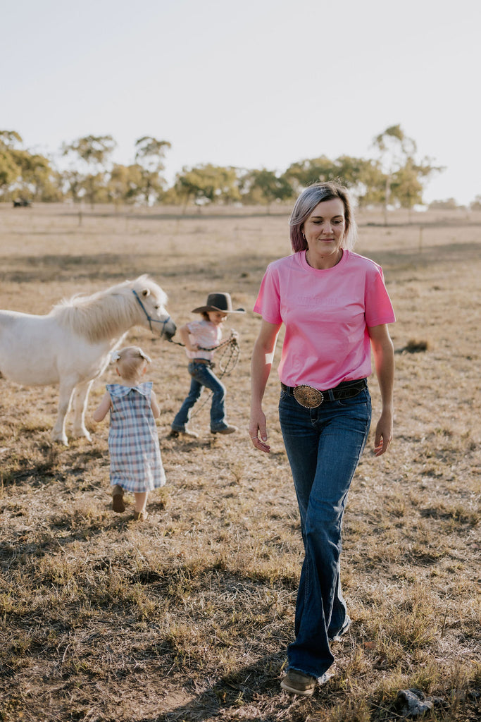 WC Ladies Tee - Fairy Floss-Little Windmill Clothing Co