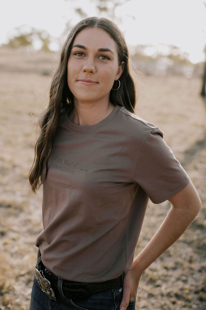 WC Ladies Tee - Dust-Little Windmill Clothing Co