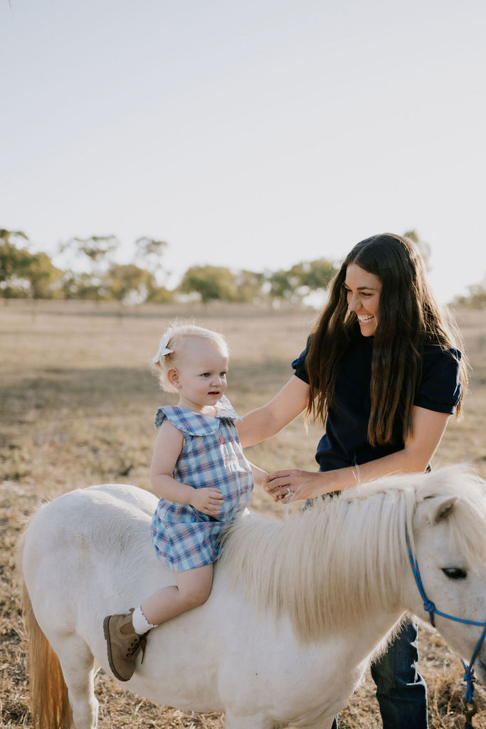 "Maddison" Country Checked Dress-Little Windmill Clothing Co