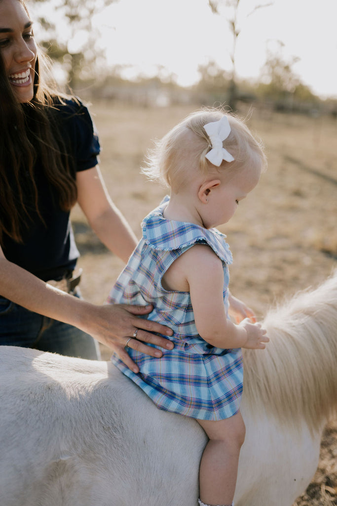 "Maddison" Country Checked Dress-Little Windmill Clothing Co