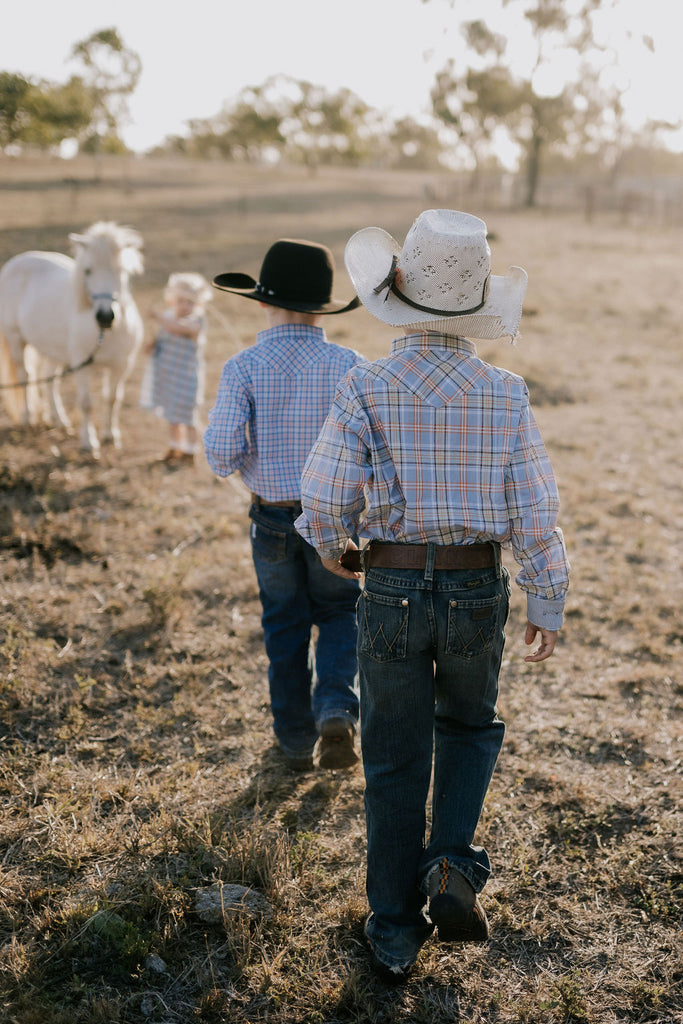 "Jae" Country Fresh Checked Long Sleeve Shirt-Little Windmill Clothing Co