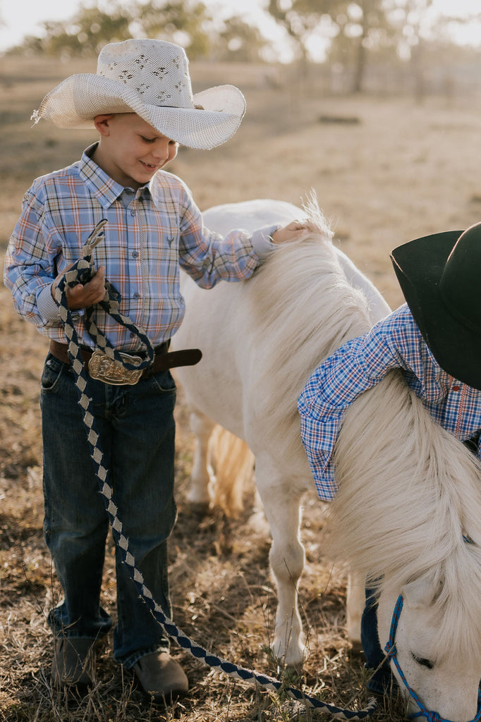 "Jae" Country Fresh Checked Long Sleeve Shirt-Little Windmill Clothing Co