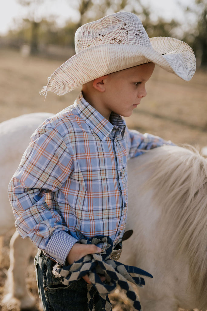 "Jae" Country Fresh Checked Long Sleeve Shirt-Little Windmill Clothing Co