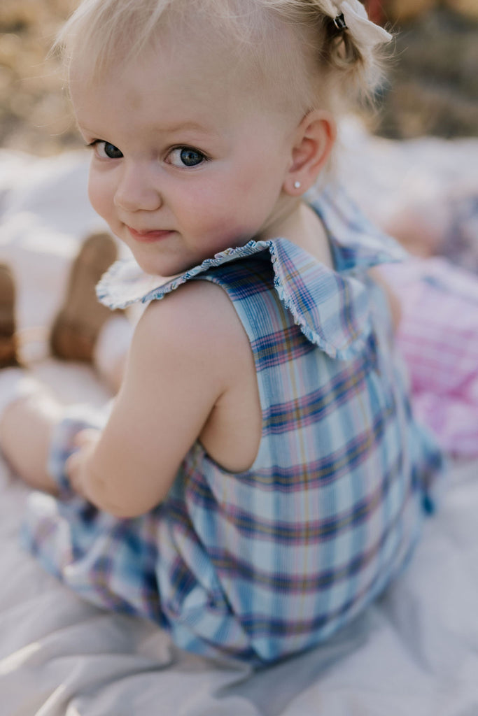 "Maddison" Country Checked Dress-Little Windmill Clothing Co