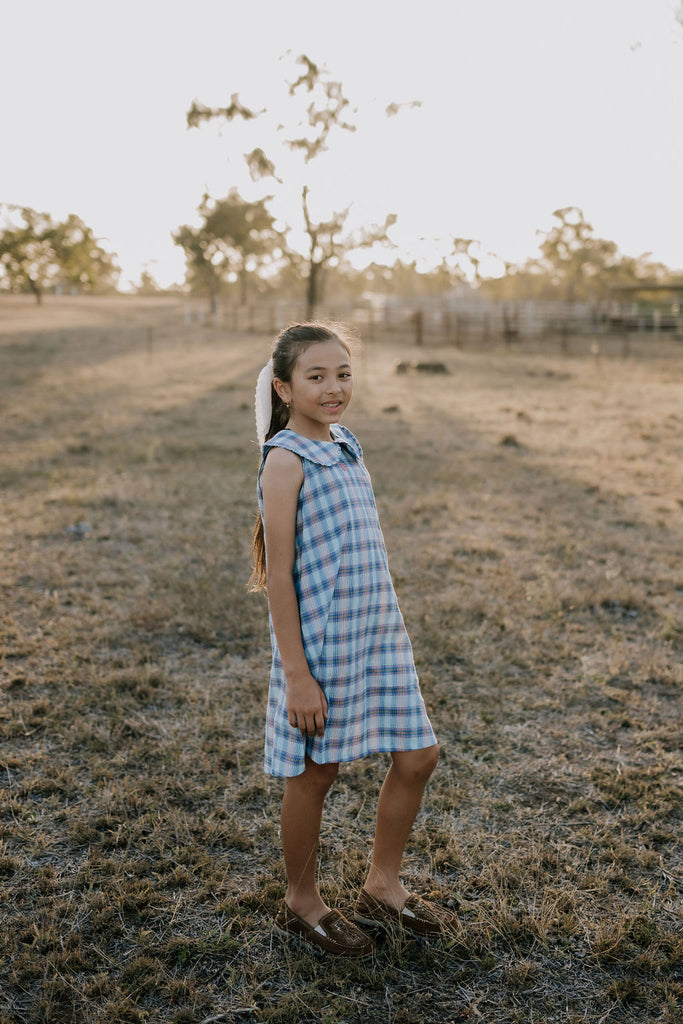 "Maddison" Country Checked Dress-Little Windmill Clothing Co