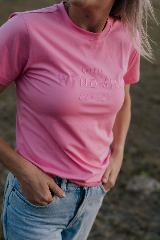 WC Ladies Tee - Fairy Floss-Little Windmill Clothing Co