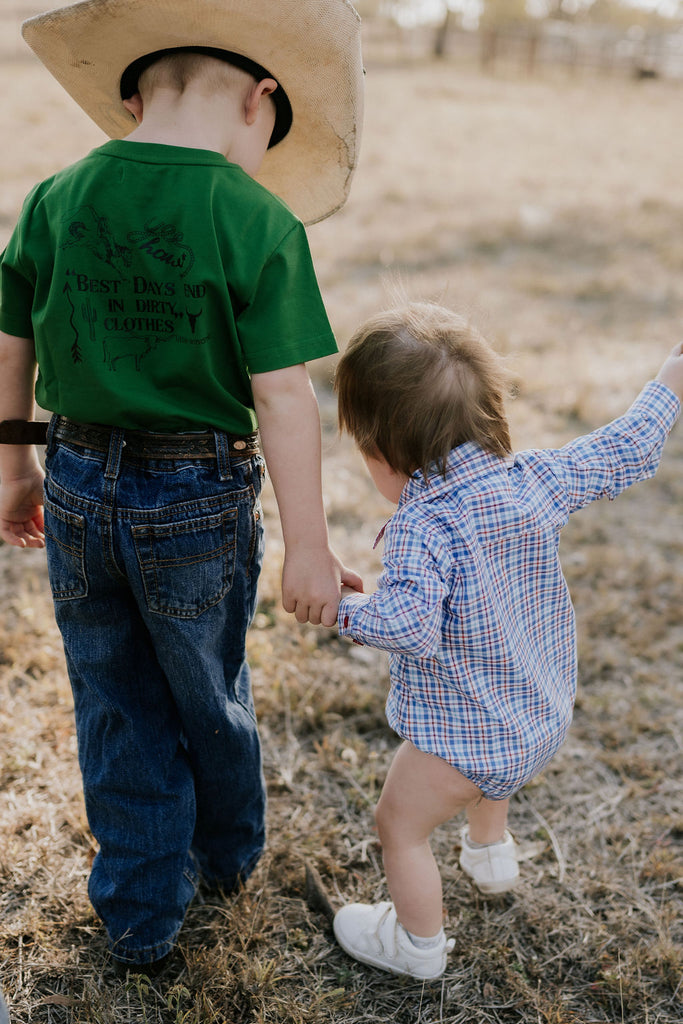 LWCC Kids Printed Tee - Lime-Little Windmill Clothing Co