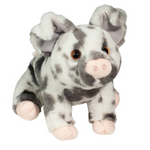 Zoinkie soft spotted pig front view showing adorable soft spotted pig plush toy