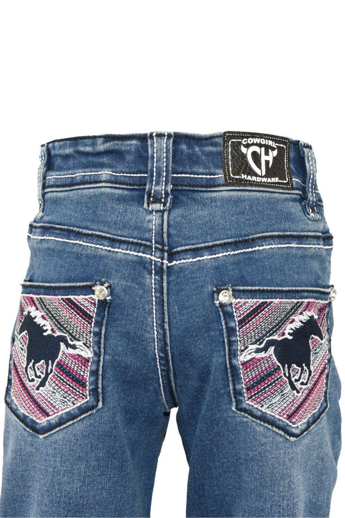 Toddler Hardware Cowgirl Positive Horse Jeans-Little Windmill Clothing Co