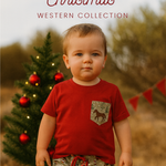 Ladies Set Western Christmas PJ's-Little Windmill Clothing Co