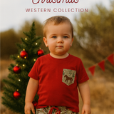 Ladies Set Western Christmas PJ's-Little Windmill Clothing Co