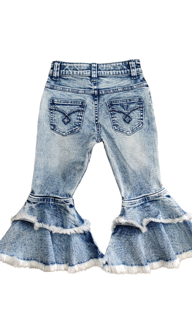 PRE-ORDER Little Windmill Clothing Co Flare Jeans-Little Windmill Clothing Co