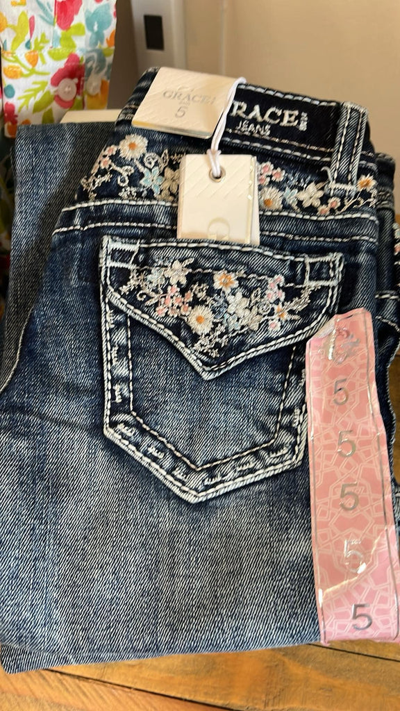 Grace In La Girls - Floral Hip-Little Windmill Clothing Co