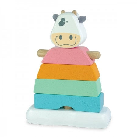Stacking Wooden Cow-Little Windmill Clothing Co