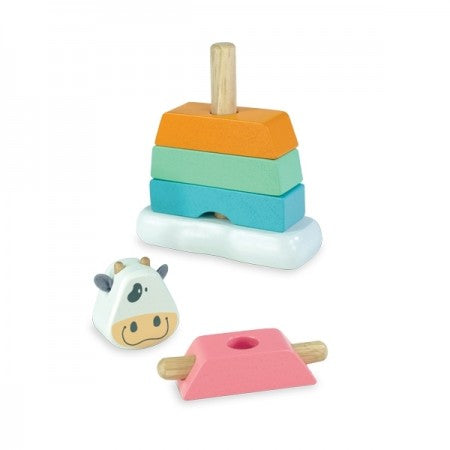 Stacking Wooden Cow-Little Windmill Clothing Co