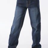 Cinch toddler/kids dark wash slim fit jeans with adjustable waistband and five pockets