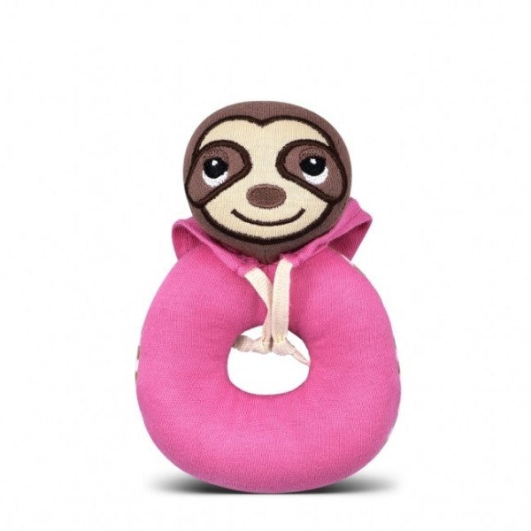 Sally Sloth Organic Rattle-Little Windmill Clothing Co