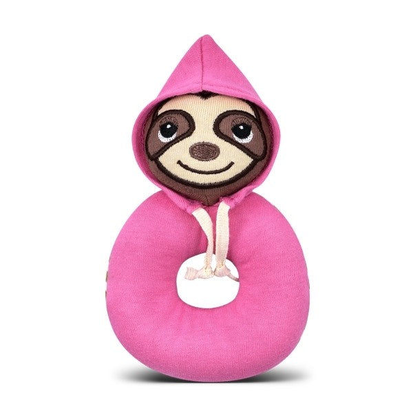 Sally Sloth Organic Rattle-Little Windmill Clothing Co