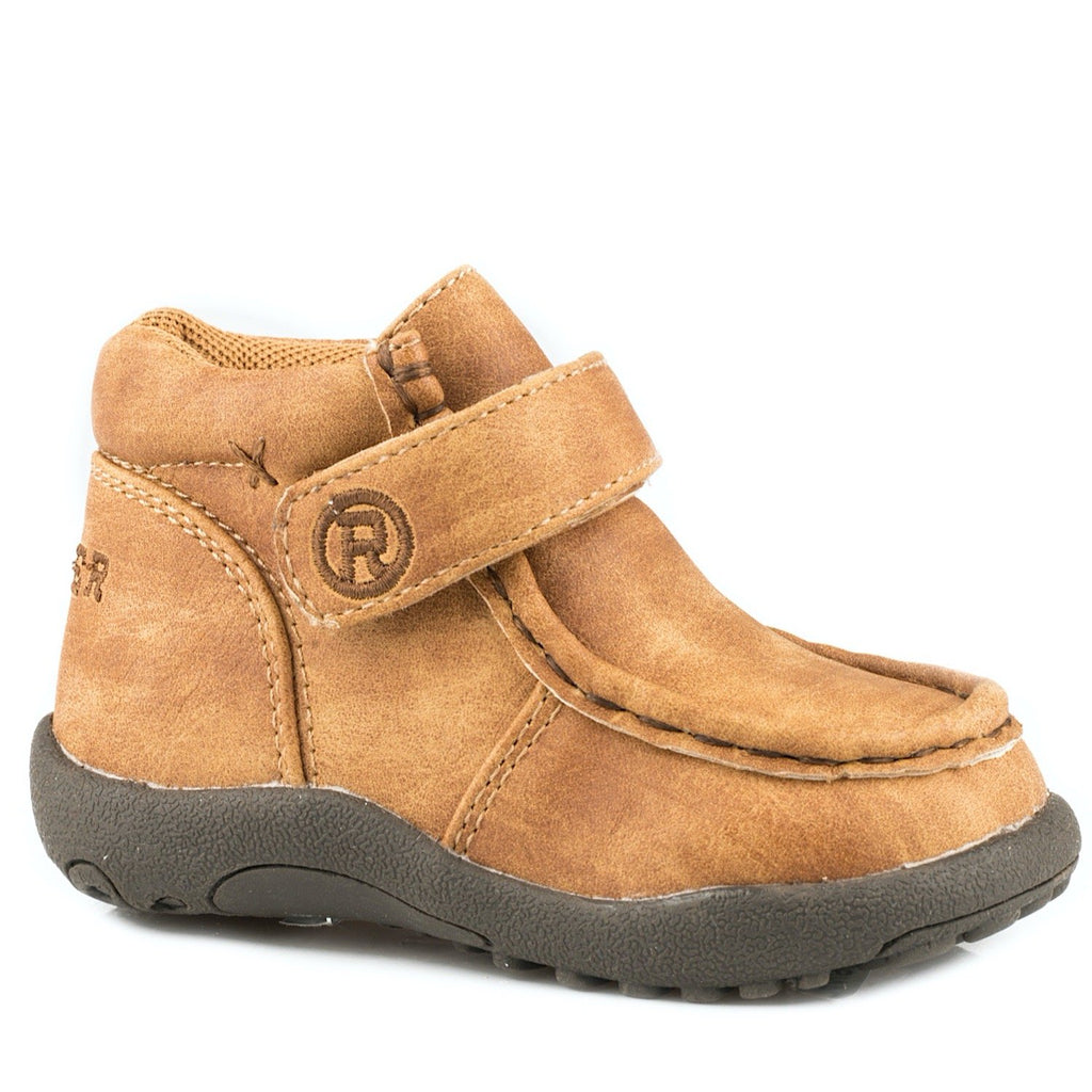 Cowbaby Roper Tan Mocs-Little Windmill Clothing Co