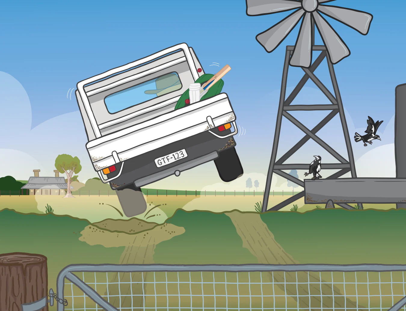 George the Farmer Haystack Hat Trick-Little Windmill Clothing Co